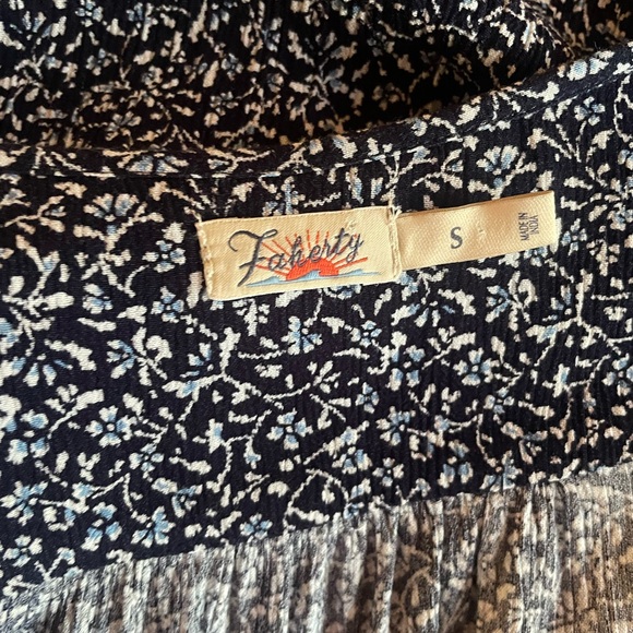 Faherty Orinda Floral Short Sleeve Mini Dress - Picture 5 of 8